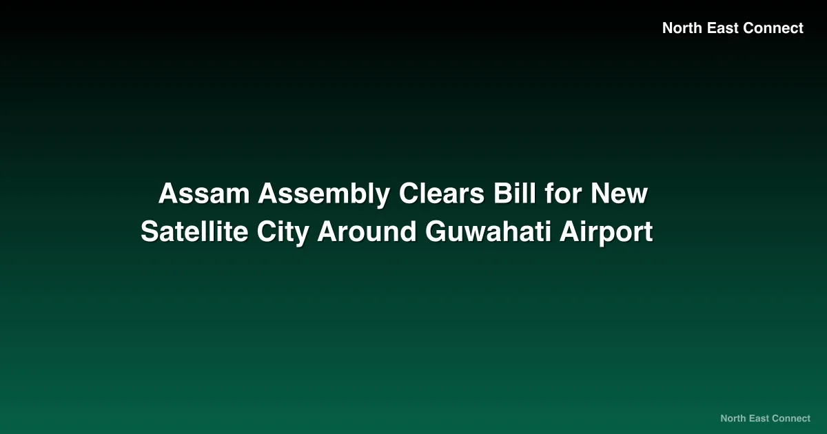 Assam Assembly Clears Bill for New Satellite City Around Guwahati Airport