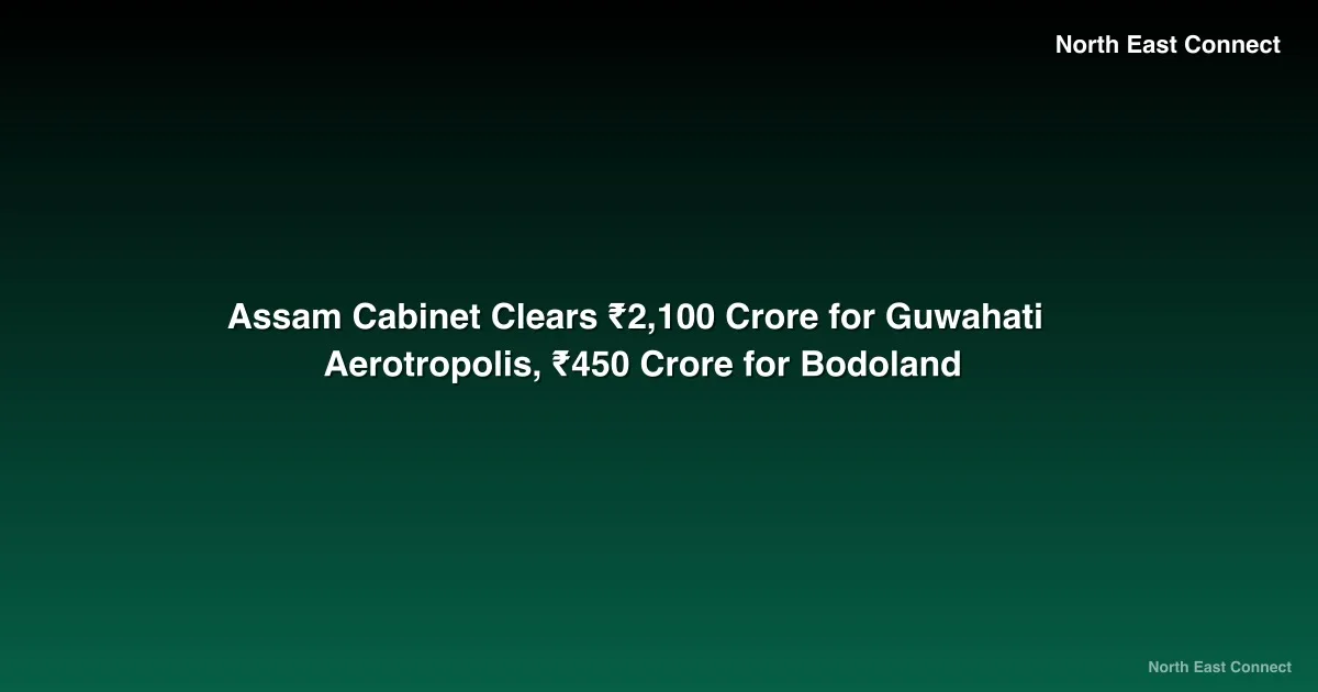 Assam Cabinet Clears ₹2,100 Crore for Guwahati Aerotropolis, ₹450 Crore for Bodoland