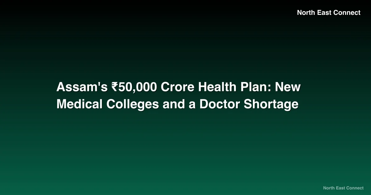 Assam's ₹50,000 Crore Health Plan: New Medical Colleges and a Doctor Shortage