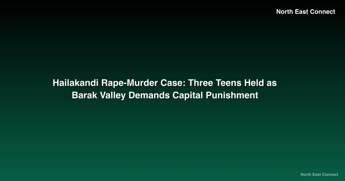 Hailakandi Rape-Murder Case: Three Teens Held as Barak Valley Demands Capital Punishment