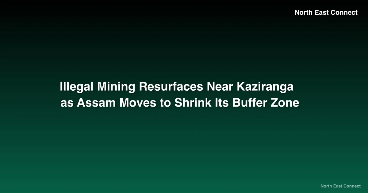 Illegal Mining Resurfaces Near Kaziranga as Assam Moves to Shrink Its Buffer Zone