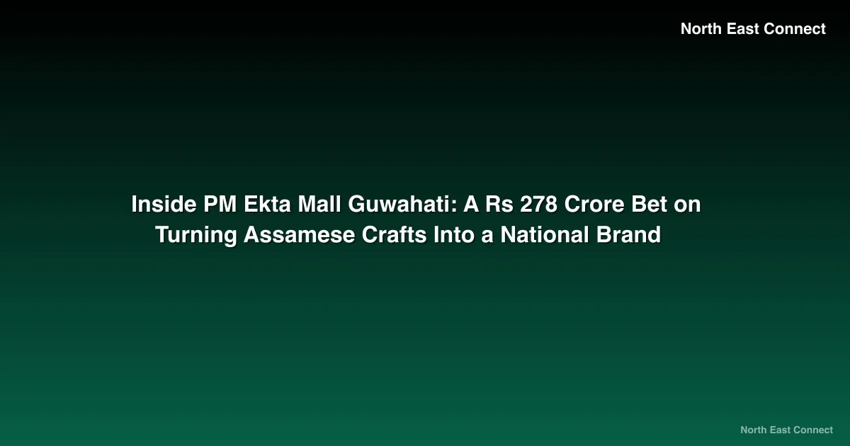 Inside PM Ekta Mall Guwahati: A Rs 278 Crore Bet on Turning Assamese Crafts Into a National Brand
