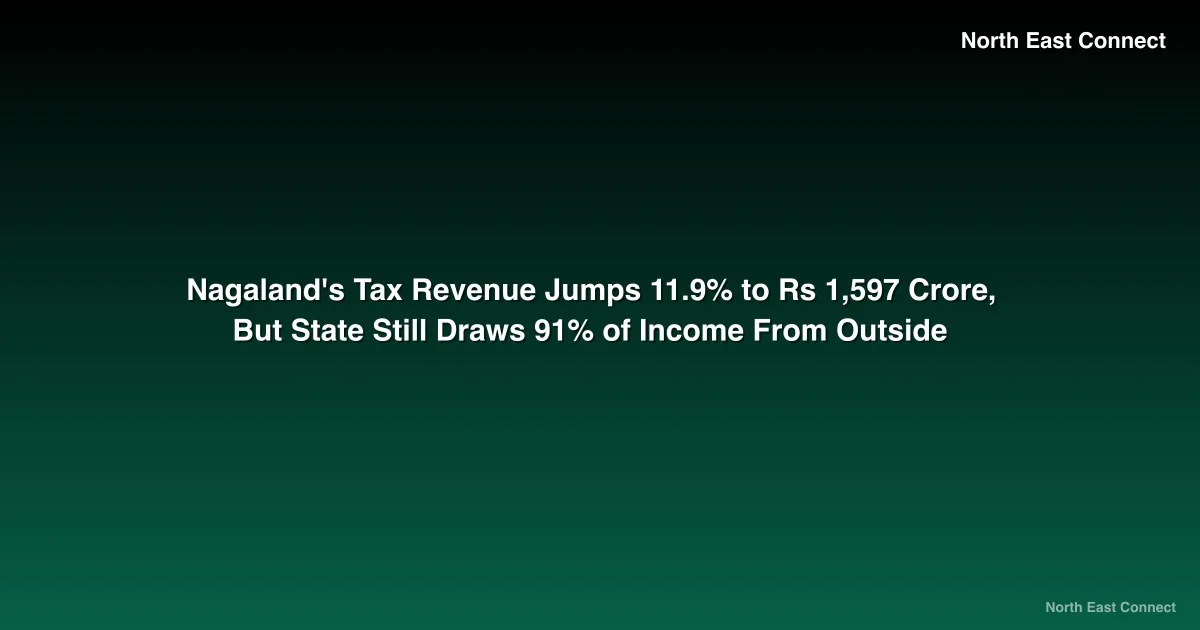 Nagaland's Tax Revenue Jumps 11.9% to Rs 1,597 Crore, But State Still Draws 91% of Income From Outside
